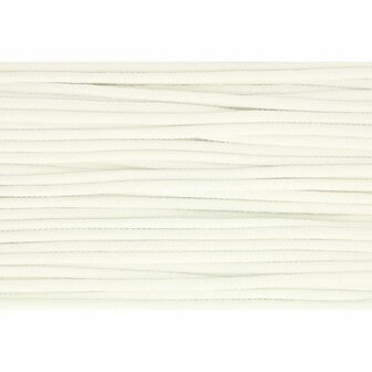 Gevlochten koord 4 mm wit