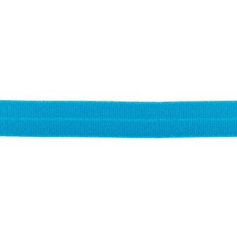 rekbaar biaisband mat rib Aqua