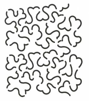 Quilt sjabloon Heart Beat Stipple