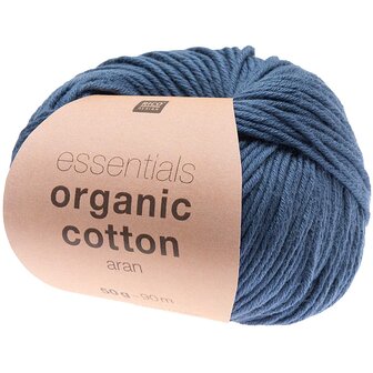 Essentials organic cotton marineblauw