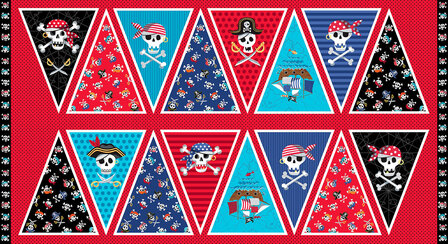 Pirate Bunting Panel