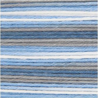 Baby Cotton Soft Print DK Blauw-Petroleum