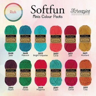 Scheepjes Softfun RIch Colour Pack