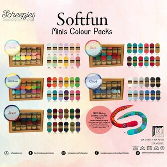 Scheepjes Softfun Rainbow Colour Pack