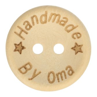 houten knoop handmade by oma