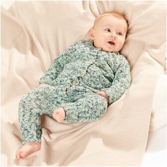 Baby Merino Print blue-green