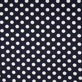Jersey Dot Navy White