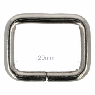 Gesp metaal 20 mm