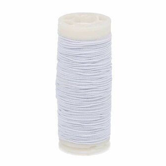 Rimpel elastiek wit