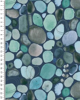 French Terry Digital Syles Watercoulor stones