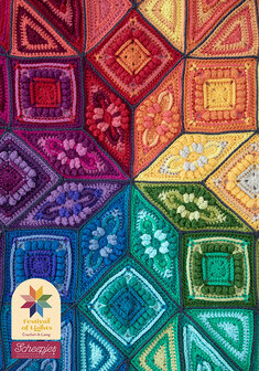 Scheepjes CAL Festival of Lights blanket -Organicon kit