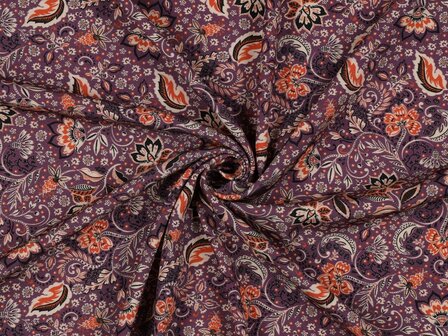 Viscose Stretch Bloemen