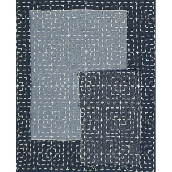 ReStyle Sashiko sjabloon seigaiha (golven) patroon maat 10 x 10 cm