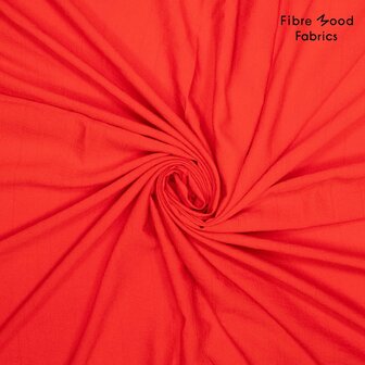 Wrap crinkle Jungle Zomerrood, viscose mix, FM 34