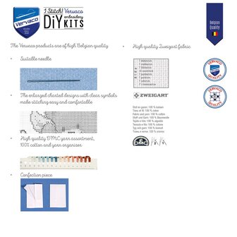 Kruidenzakje kit viooltjes set van 3
