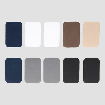 Milward opstrijkbare verstelstukken &ndash; 10 mini patches katoen/polyester