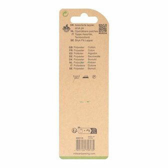 Milward opstrijkbare verstelstukken &ndash; 10 mini patches katoen/polyester