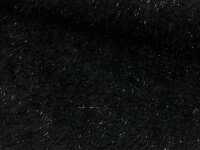 Gebreide stof zwart met glitter