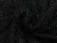 Gebreide stof zwart met glitter