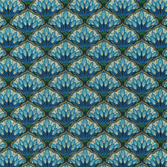 Punta di Roma met retroprint &ndash; 150 cm breed Deze stijlvolle Punta di Roma met retroprint is een comfortabele, middelzwar