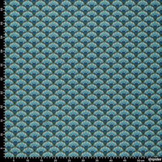 Punta di Roma met retroprint &ndash; 150 cm breed Deze stijlvolle Punta di Roma met retroprint is een comfortabele, middelzwar