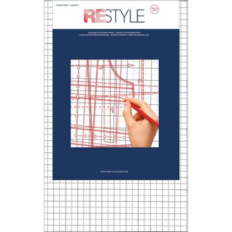 Patroonpapier ruit vellen 100 x 150 cm 