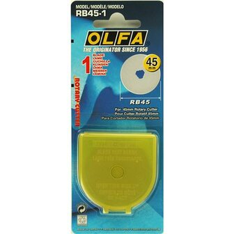 OLFA RB45 reservemessen &ndash; 45 mm vervangmessen voor rolmes