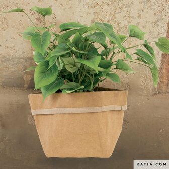 Katia Washable Kraft Paper &ndash; veganistisch leer, kleur Kraft