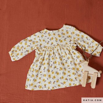 Katia Mousseline Reindeer Flowers &ndash; 100% katoen