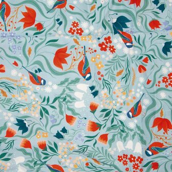 Viscose Stof &ndash; 100% viscose met frisse print | Perfect voor jurken, blouses &amp; rokken