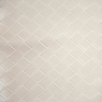 Vegan Leather Braid Star White &ndash; Gevlochten vegan leer voor jassen &amp; accessoires