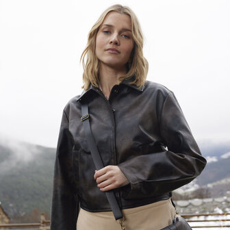 Vegan Kunstleer Chester Black Coffee &ndash; Stevig leer voor jassen &amp; accessoires