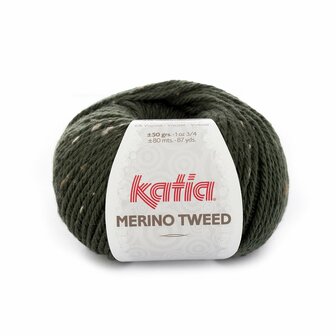 Merino Tweed Donker groen 310