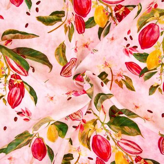 Viscose Print Cocoa Fruit