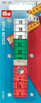 Centimeterband colorplus 150 cm met drukknoop