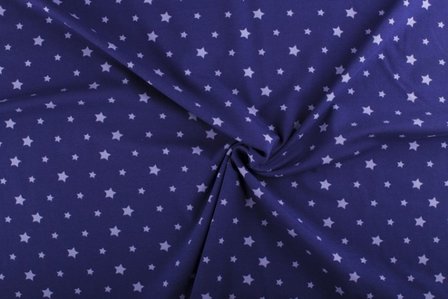 Tricot bedrukt met sterren