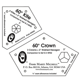 2 inch kite and crown template
