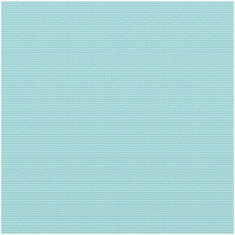 Tricot turkoise gestreept met wit