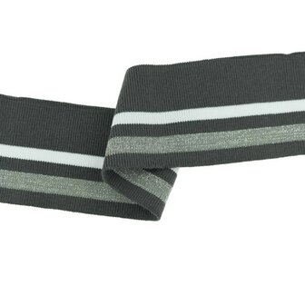cuff two stripes dark grey-white