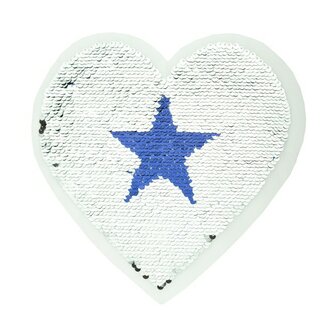 reversible patches big heart stars