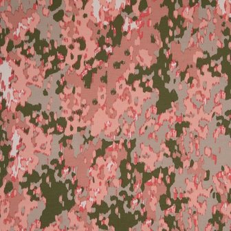 camouflage print roze en groen