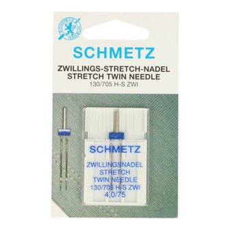 Schmetz naaimachine naalden stretch tweeling 4.0 mm