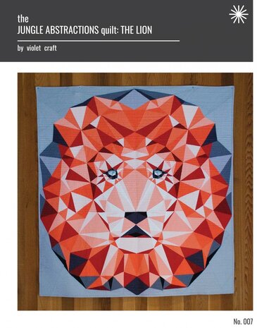 The Jungle Abstractions Quilt: The Lion