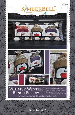 Kimberbell Whimsey Winter Bench Pillow