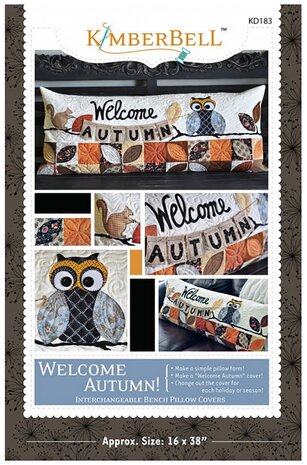 Kimberbell Home Welcome Autumn! pillow 