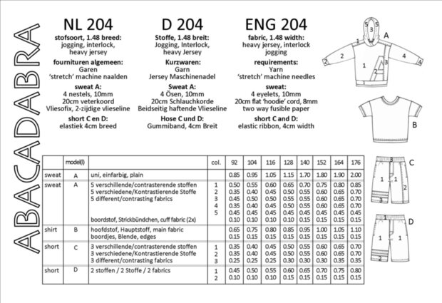 abacadabra patroon 204