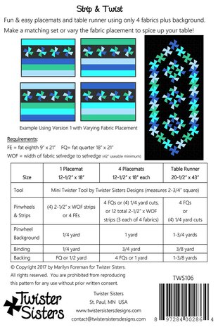 Twister Sisters, patroon Strip & Twist