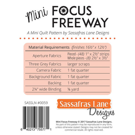 Mini Focus Freeway Sassafras Lane Designs