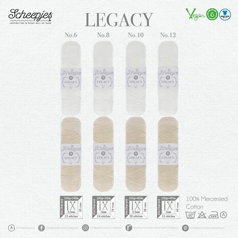 Legacy glanskatoen white