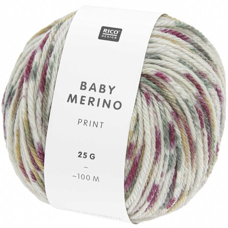 Baby Merino Print teal-violet